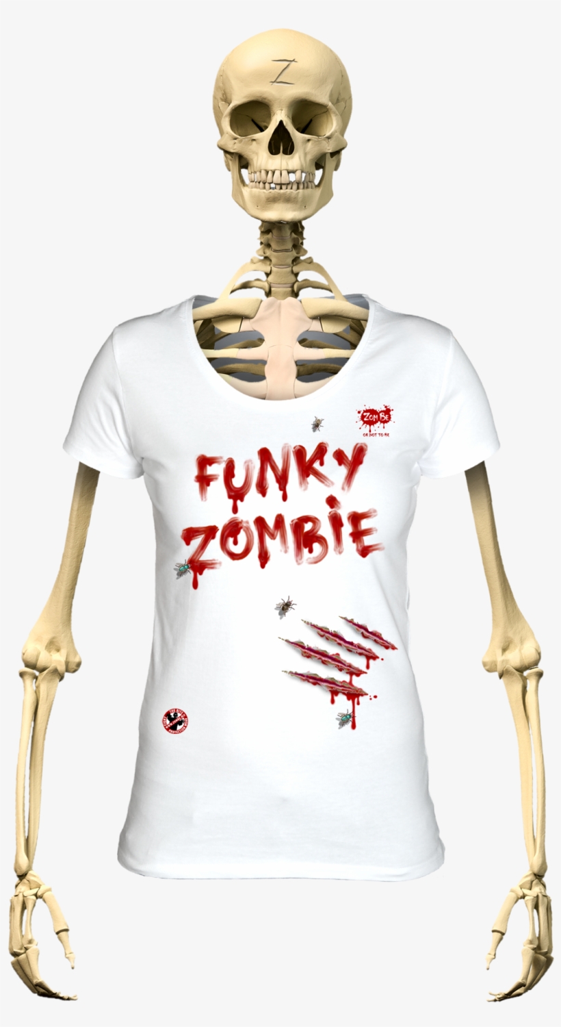 Zombe T-shirt Anti Zombie Funky Zombie For Women - Tee Shirt Zombies, transparent png download