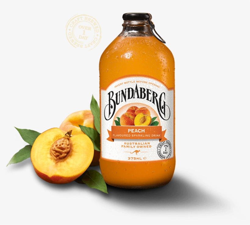 Peach Uk - Bundaberg Peach Sparkling Drink, transparent png download