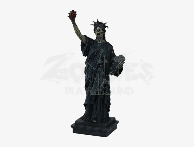 Zombie Lady Liberty Statue - Statue Of Liberty Monster, transparent png download