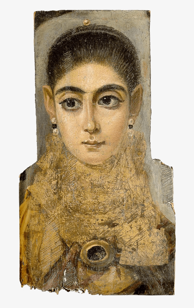 Portrait Of A Young Woman - Fayum Portraits, transparent png download