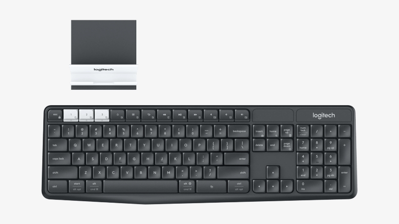 K375s Multi-device Wireless Keyboard And Stand Combo - Logitech Keyboard K375s Wireless, transparent png download