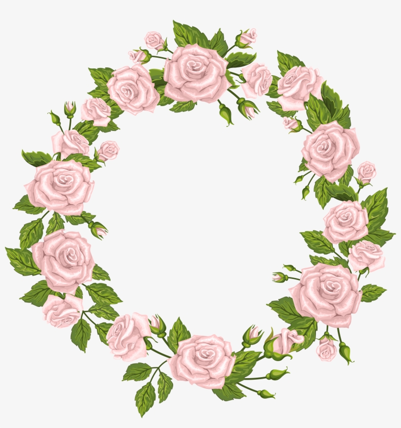 Pink Rose Border Png Border Pink Roses Transparent Png 4868x5000 Free Download On Nicepng