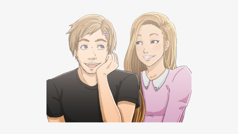 My Art Cutiepie Pewdiepie Melix - Felix And Marzia Art, transparent png download