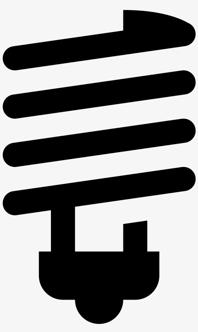 It's A Logo Of Spiral Bulb Reduced To A Bulb With A - Bombilla, transparent png download