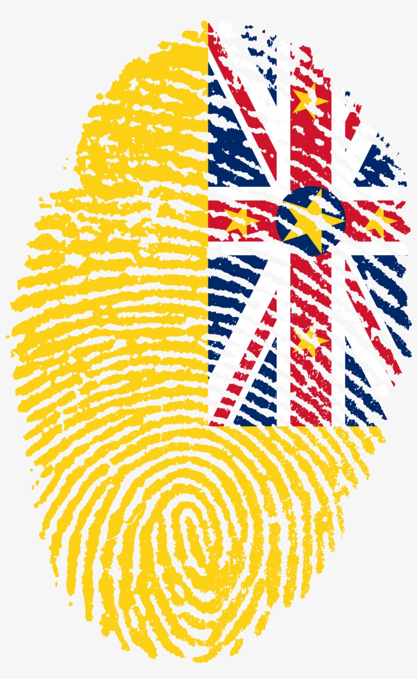 Niue Flag Fingerprint Country 664421 - Morocco Fingerprint Flag, transparent png download