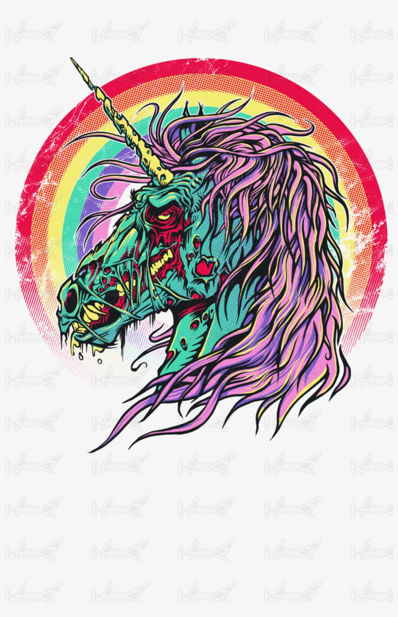 Unicorn Zombie - Zombie Unicorn, transparent png download