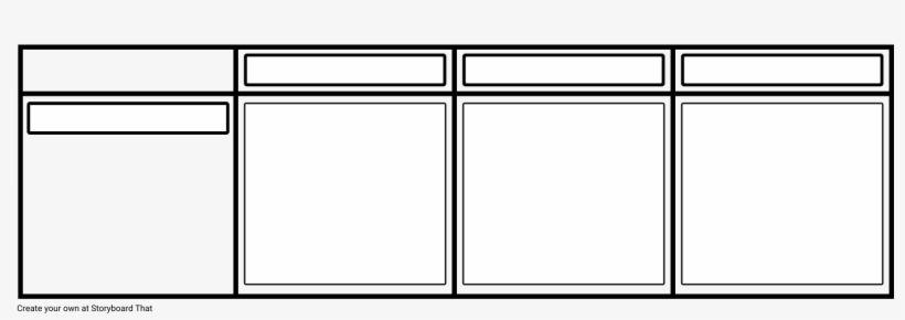Blank Grid Storyboard For Film - Film, transparent png download