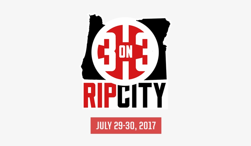 The Fourth Annual Rip City 3 On 3, Hosted By Trail - 3 On 3 Basketball / Rip City Mens Gray Cotton Poly, transparent png download