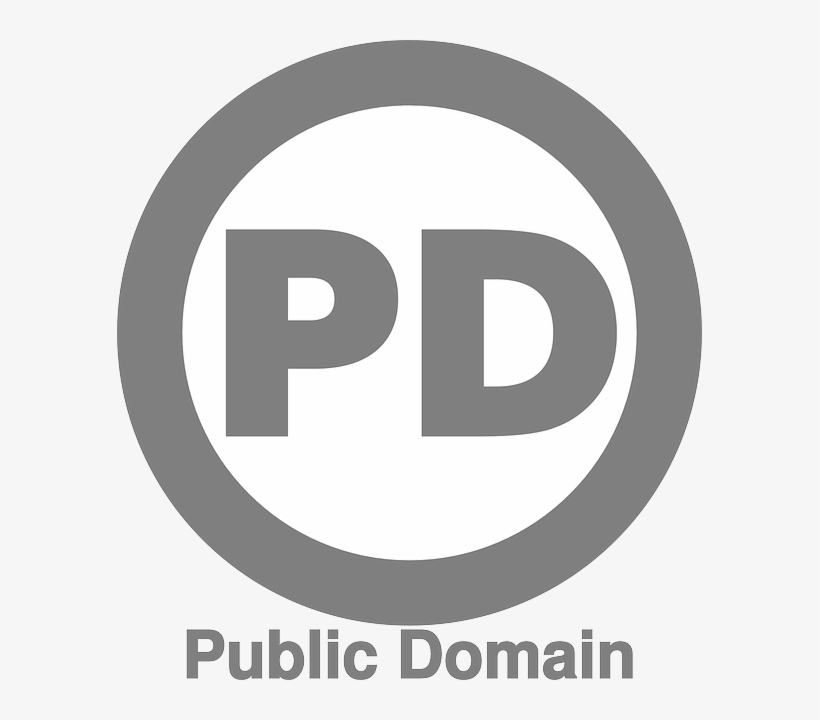 Copyright-free, Logo, Cc0, License, Pd, Round, Gray - Logo Libre De Droit, transparent png download