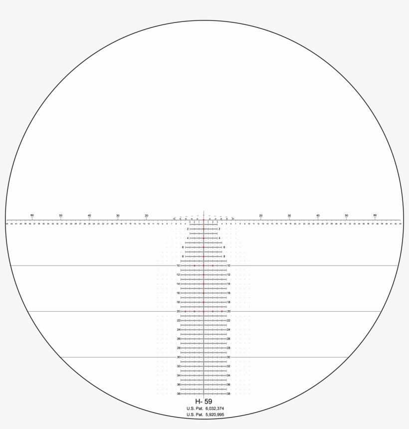 The H59™ Reticle Is A "field-tuned" Version Of Our - Circle, transparent png download