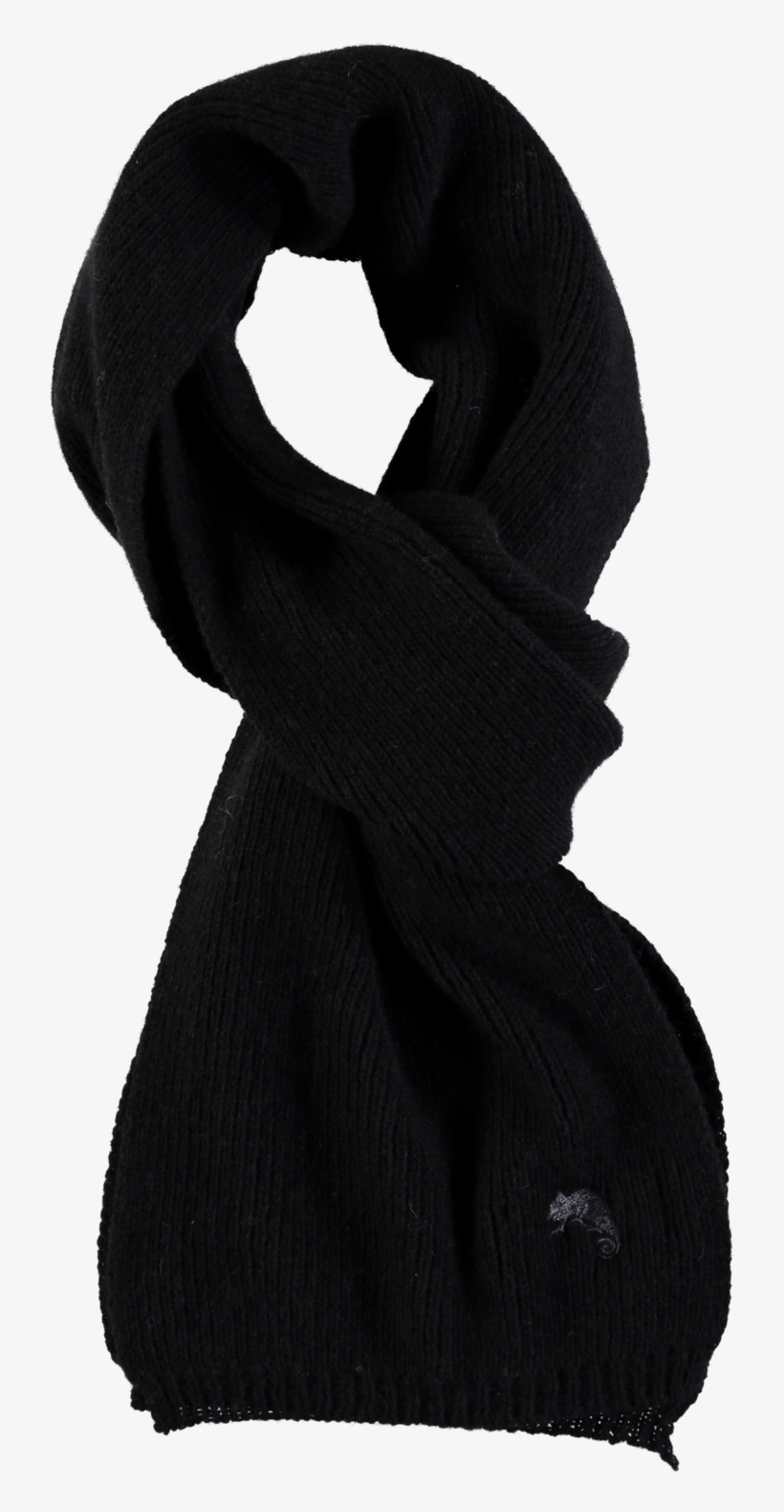 Black 100% Merino Scarf, transparent png download