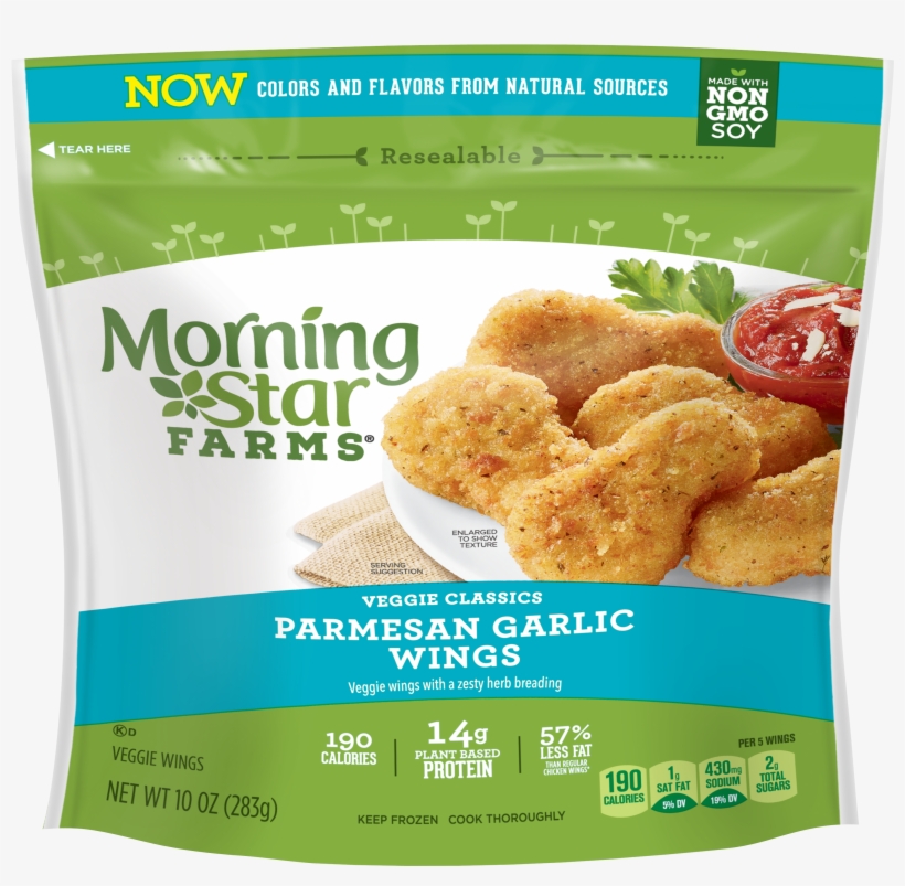 Parmesan Garlic Wings - Morningstar Chicken Nuggets, transparent png download
