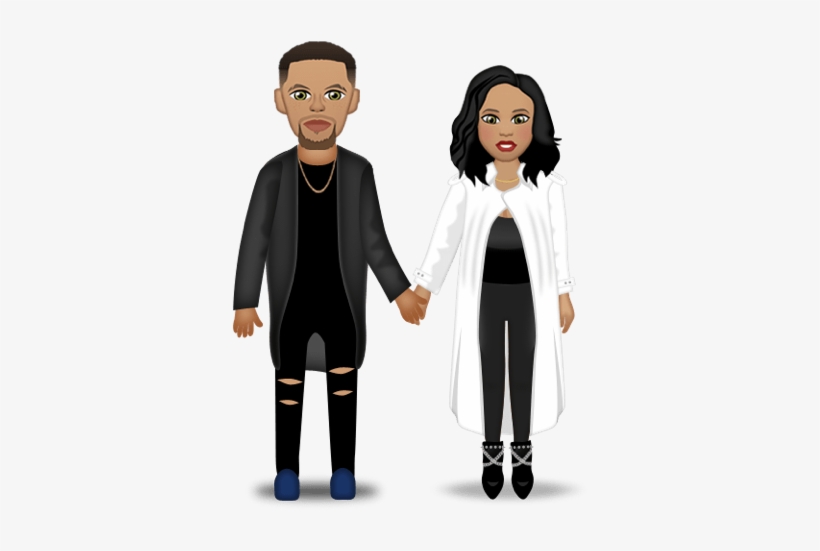 Stephen Curry, Ayesha Curry - Stephen Curry Ayesha Curry Emoji, transparent png download