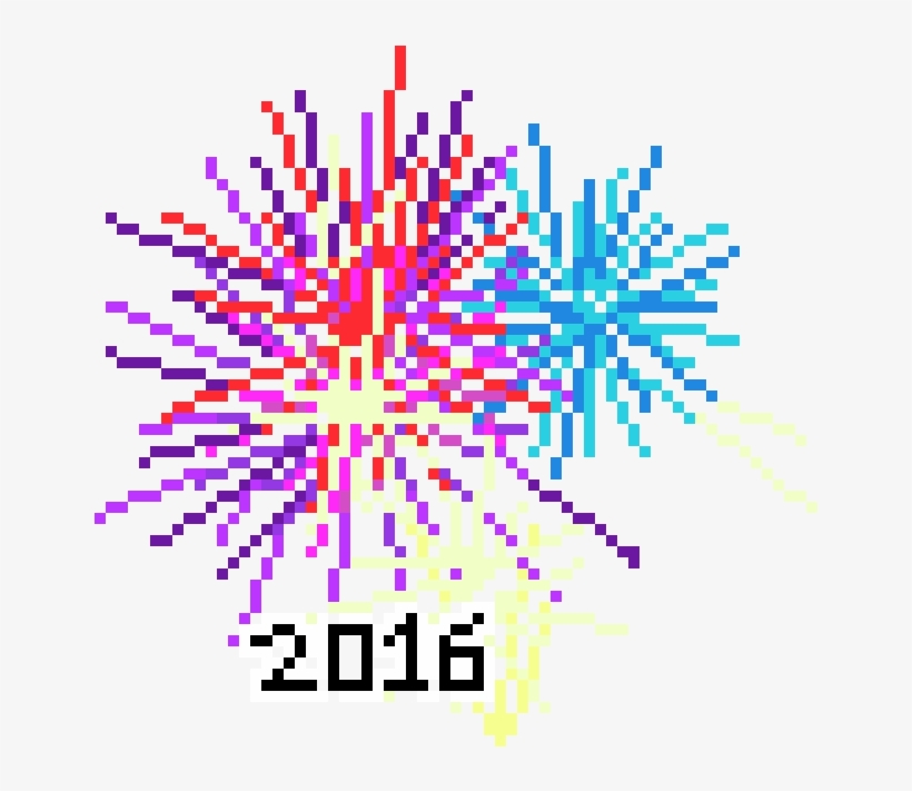 Fireworks - Pixel Fireworks Png, transparent png download
