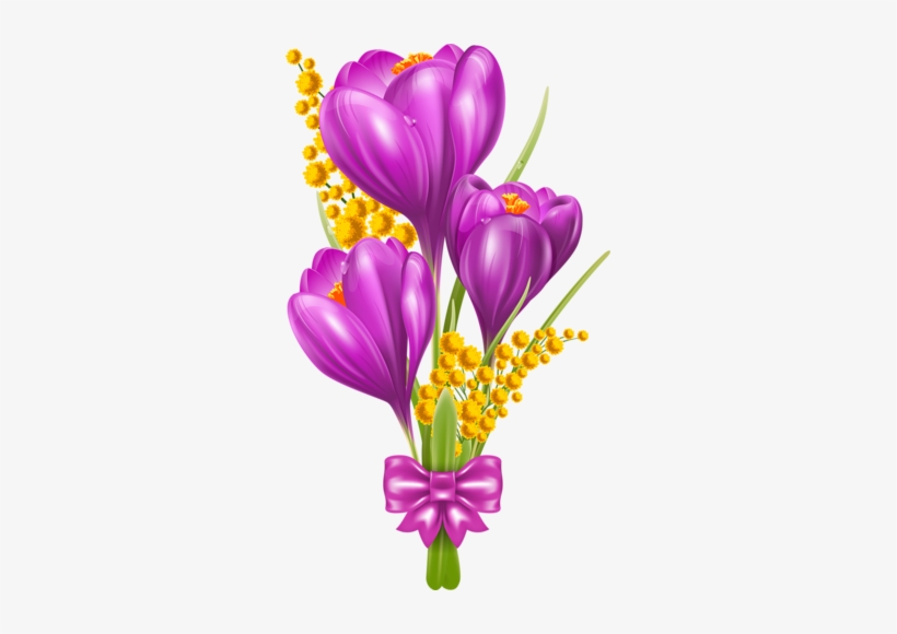Вазы С Цветами, Букеты - Crocus Clipart, transparent png download