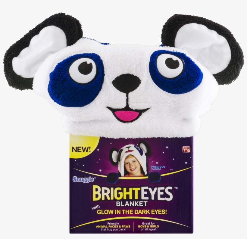 Bright Eyes Blanket By Snuggie, Blue Panda ..., transparent png download
