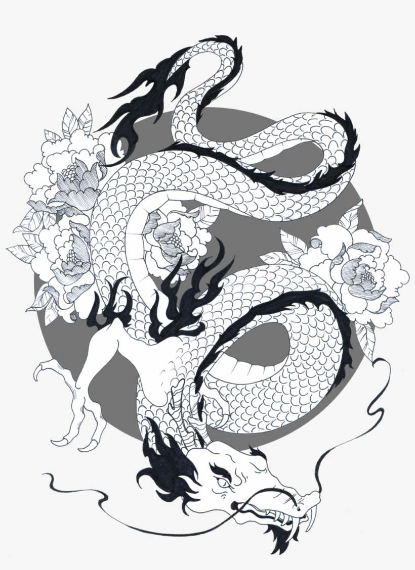 Clipart Resolution 1024*1339 - Japanese Dragon Tattoo Png, transparent png download