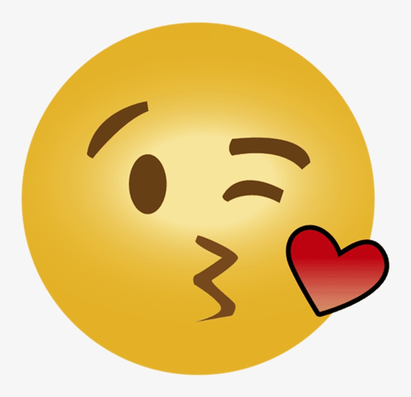 Blowing Kiss Emoji SVG