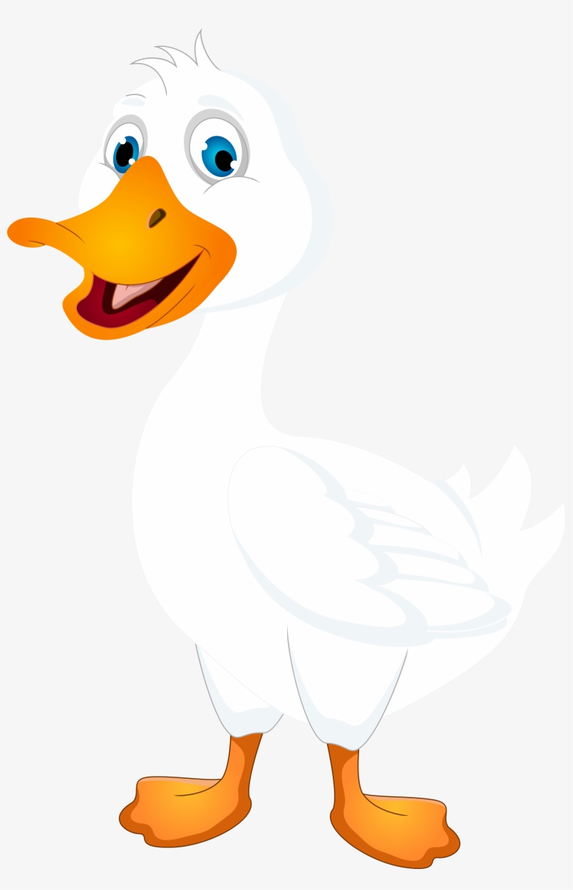 White Duck Cartoon Png, transparent png download
