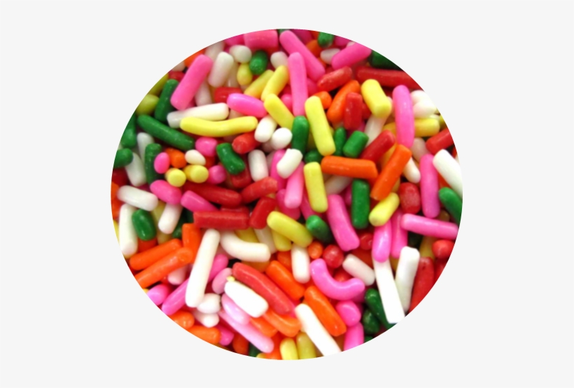 Rainbow Sprinkles - Sprinkles, transparent png download