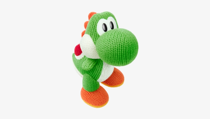 Mega Yarn Yoshi Amiibo, transparent png download