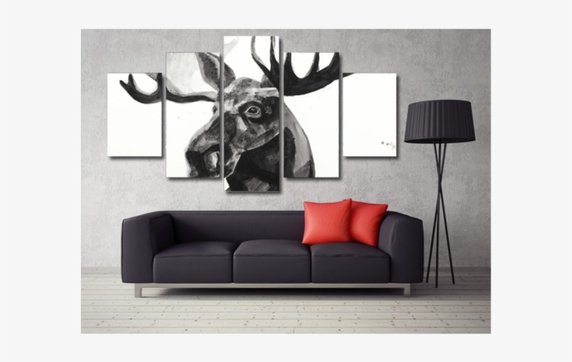 Moose - Hello Artwork - Contemporary Art Black And White Eiffel, transparent png download