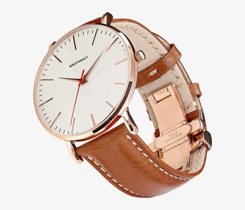 Slim Leather Wrist Watch, transparent png download