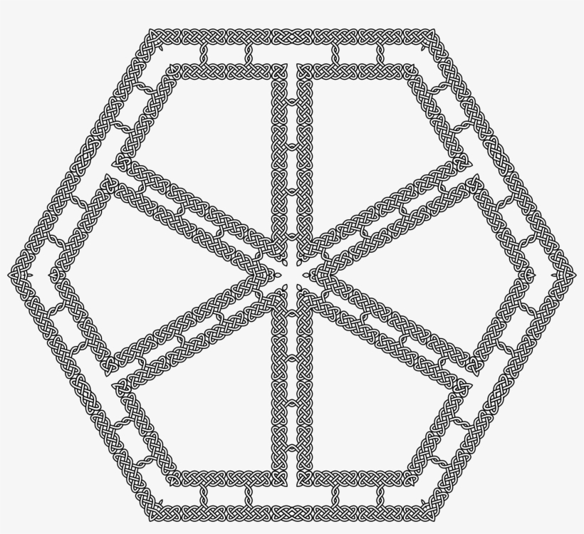 This Free Icons Png Design Of Celtic Knot Hexagon, transparent png download