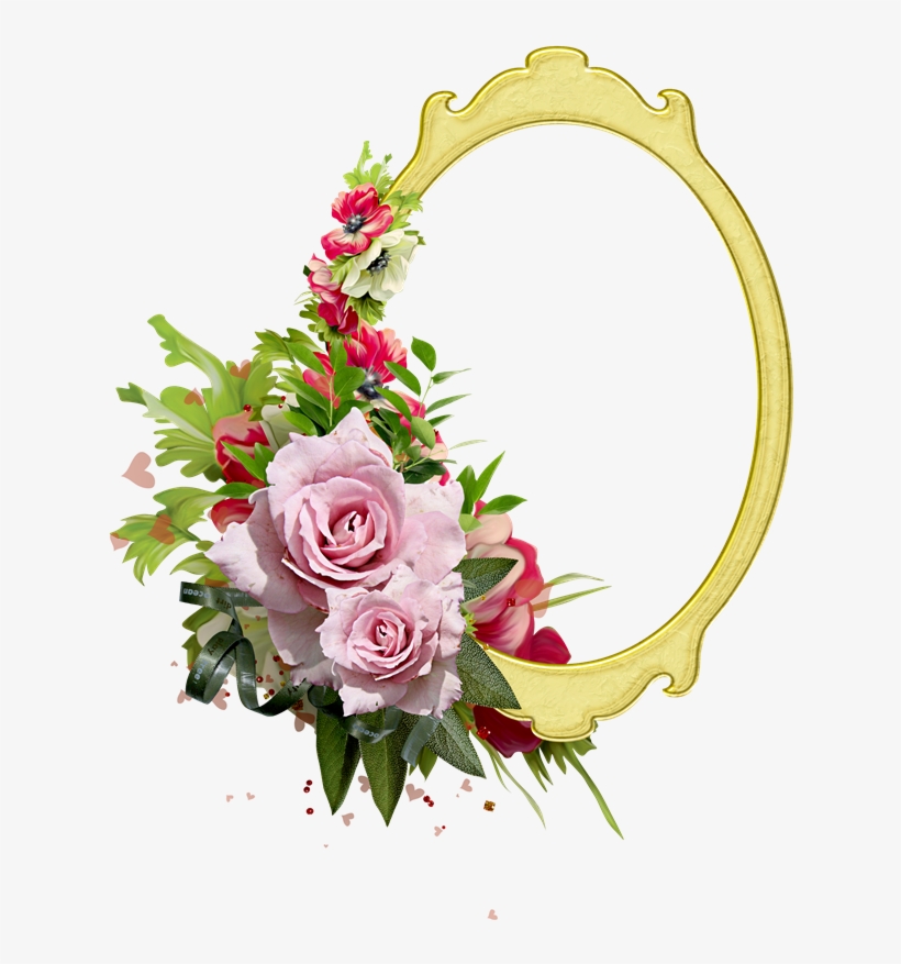 Fabulous Marcos Photoscape Photoshop Y Gimp With Marcos - Beautiful Flower With Heart Clip Art With Borders, transparent png download
