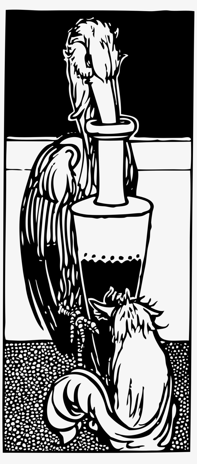 This Free Icons Png Design Of Stork Gets In Urn Fox, transparent png download