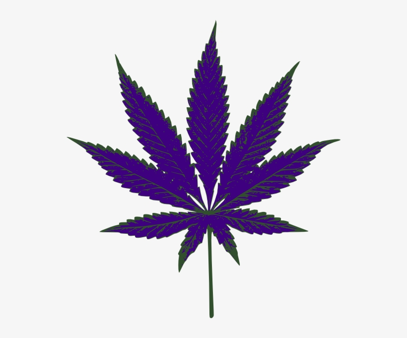 How To Set Use Purple Weed Icon Clipart - Weed Black And White Png, transparent png download