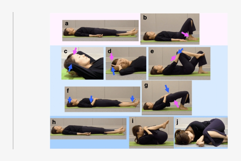 Illustration Of Poses From The Recumbent Isometric - Yoga For Chronic Fatigue, transparent png download
