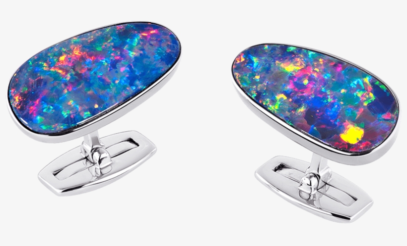 Opal Cufflinks - Earrings, transparent png download
