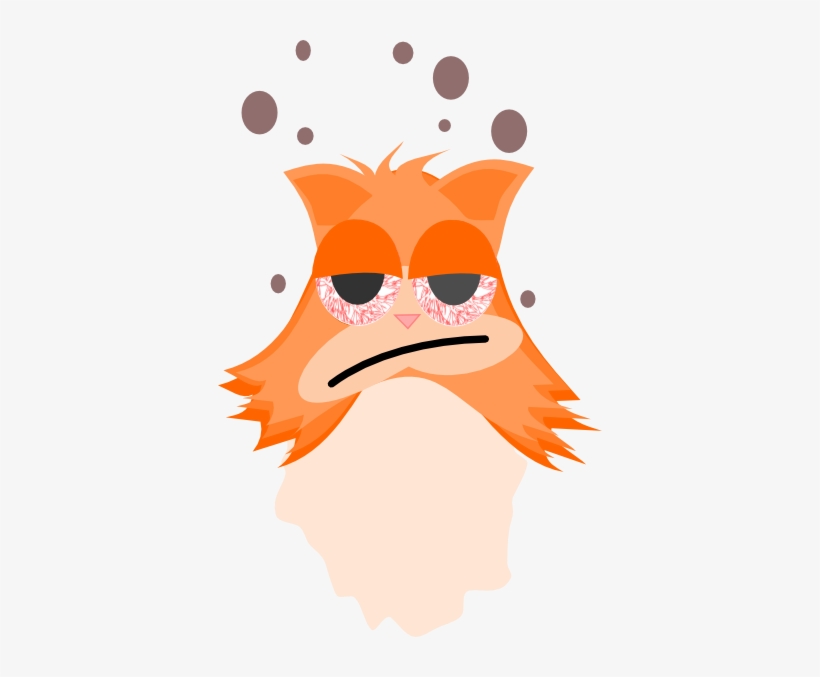 How To Set Use Sleepy Cat Clipart - Drunk Cat Png, transparent png download