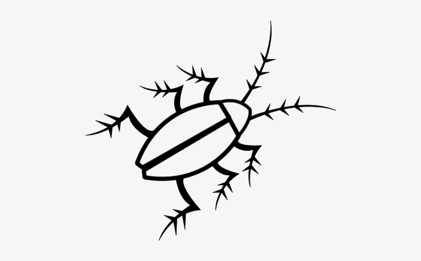 Dibujo De Cucaracha Negra Para Colorear - Cockroach Coloring Sheets, transparent png download