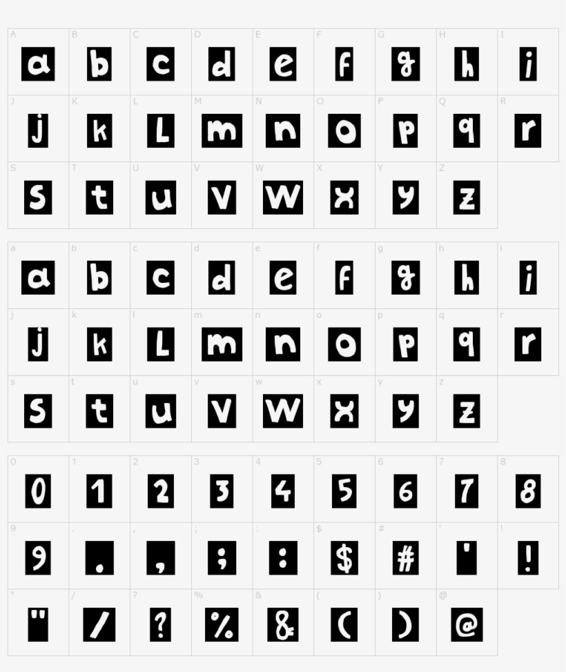 Font Characters - Font, transparent png download