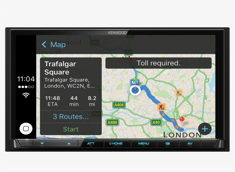 Kenwood Dmx-7017dabs 7" Android Auto/apple Carplay - Kenwood Dmx7017dabs - Digital Receiver - In-dash Unit, transparent png download