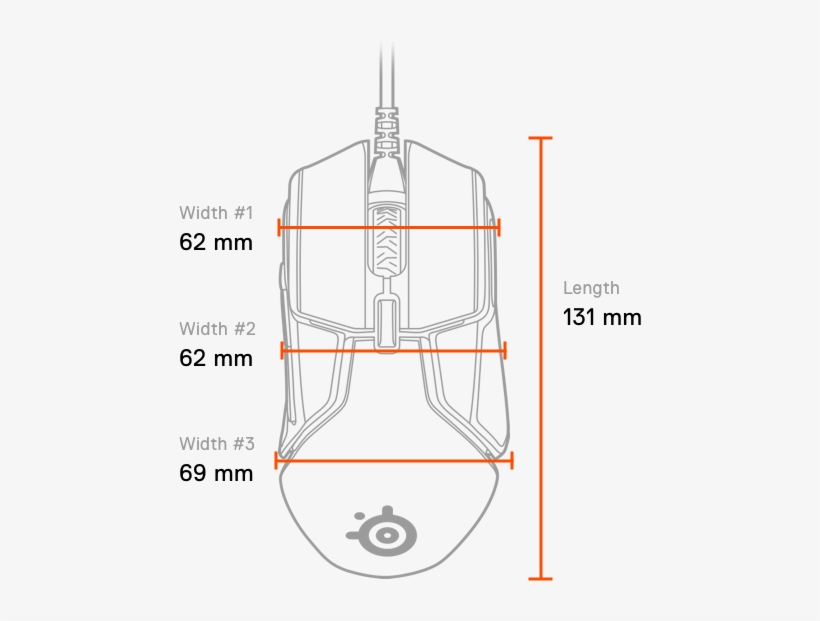Product Alt Image Text - Steelseries Rival 110, transparent png download