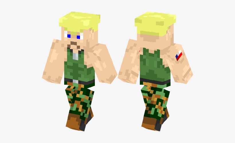 Street Fighter Guile Minecraft, transparent png download
