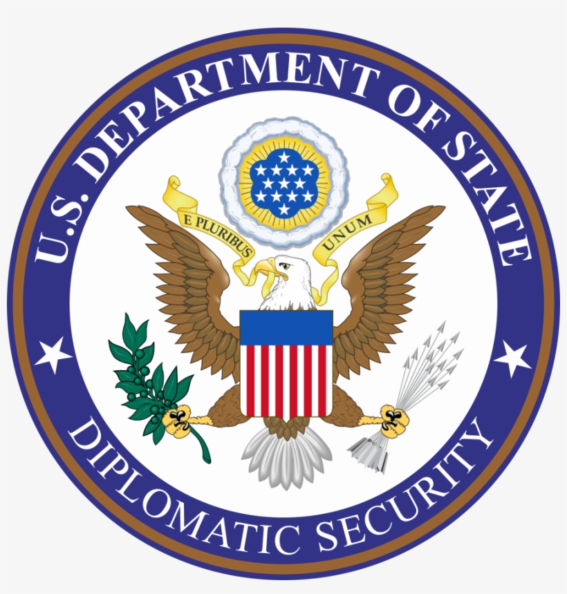 Dos Ds Seal - Us Department Of State Diplomatic Security Logo, transparent png download