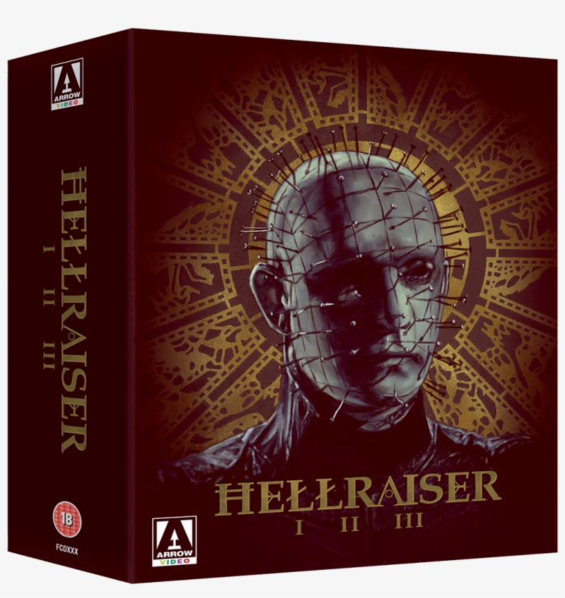 Hellraiser Trilogy Box Set Blu-ray - Hellraiser Blu Ray Arrow, transparent png download
