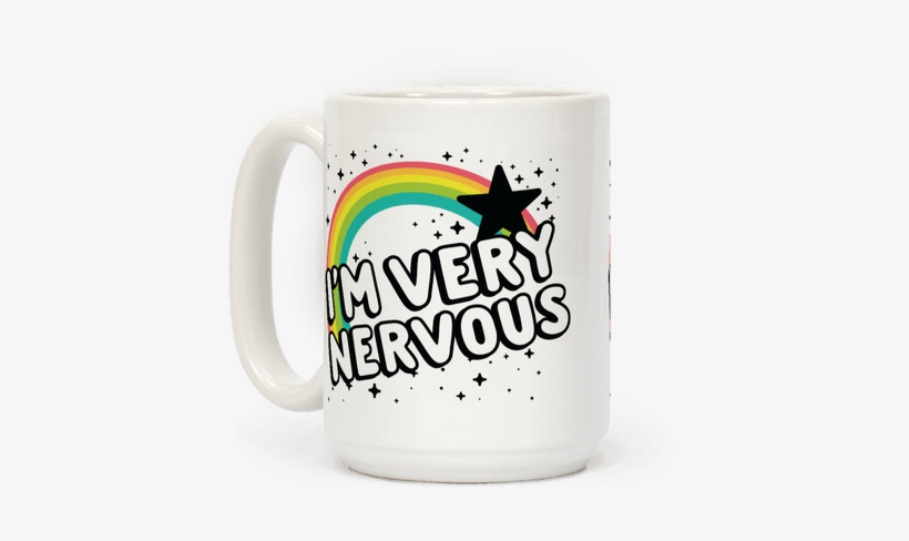 I'm Very Nervous Coffee Mug - Baseball Tee, transparent png download