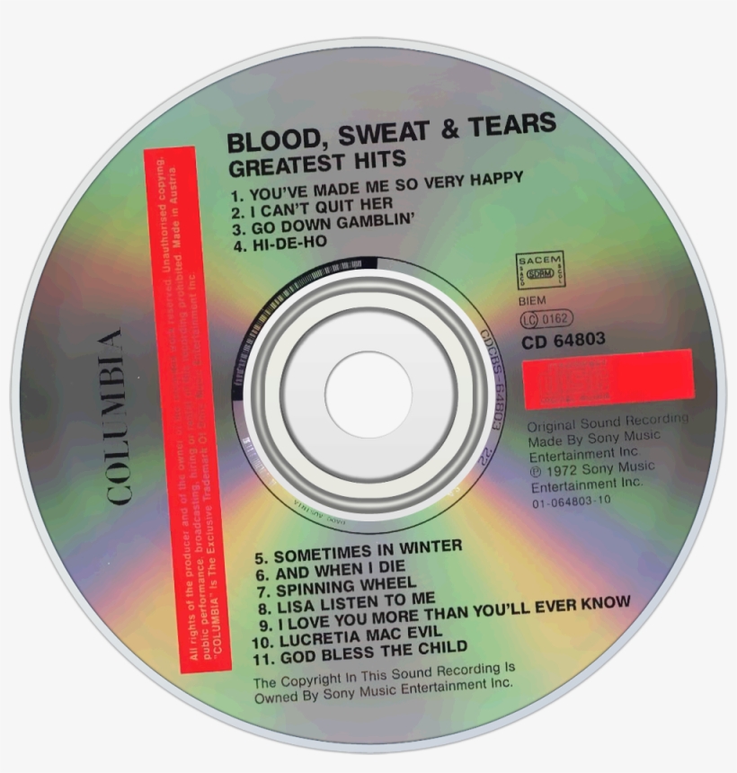Blood, Sweat & Tears Blood, Sweat & Tears Greatest - Midnight Oil Diesel And Dust Cd, transparent png download