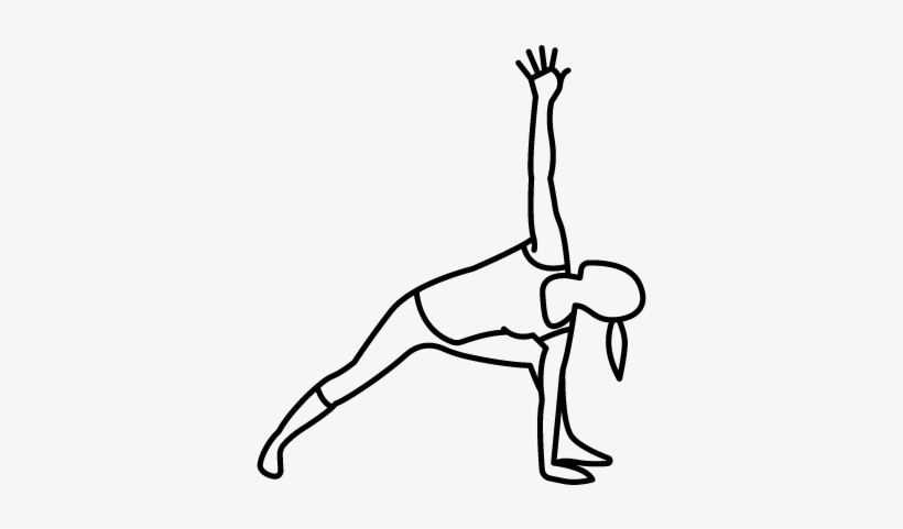 Woman Stretching Arms And Flexing Legs Vector - Mujer Estirando Png, transparent png download