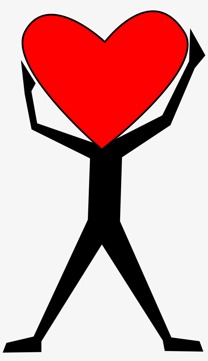 Heart Clipart Man - Heart Person Clip Art, transparent png download