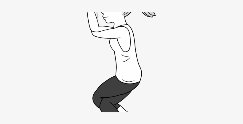 Eagle Pose For Hip And Shoulder Stretching - Hip, transparent png download
