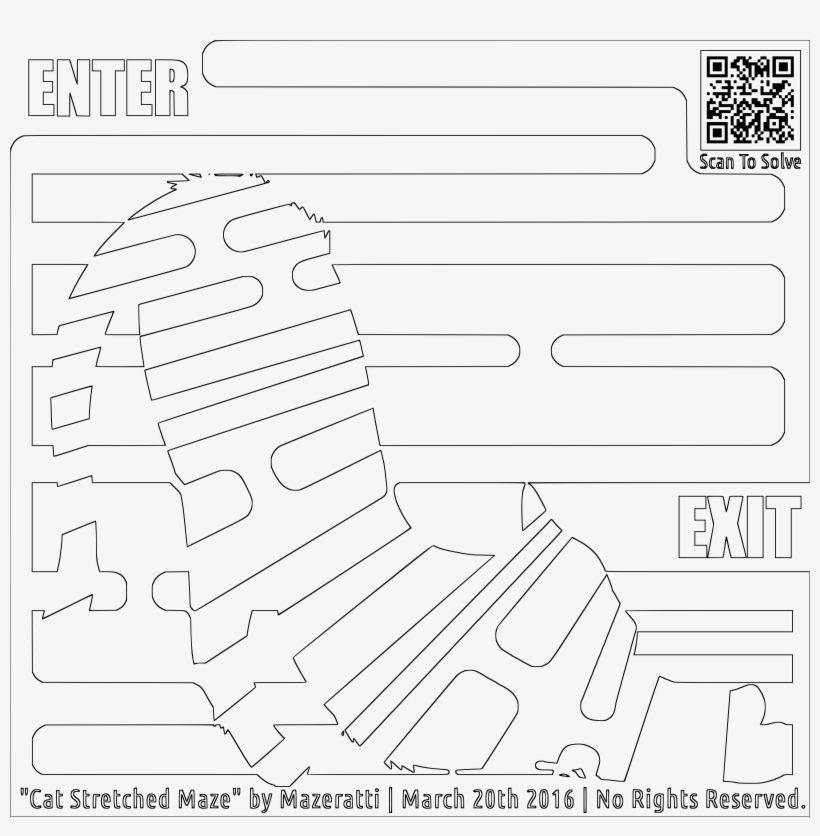 This Free Icons Png Design Of Cat Stretching Coloring, transparent png download