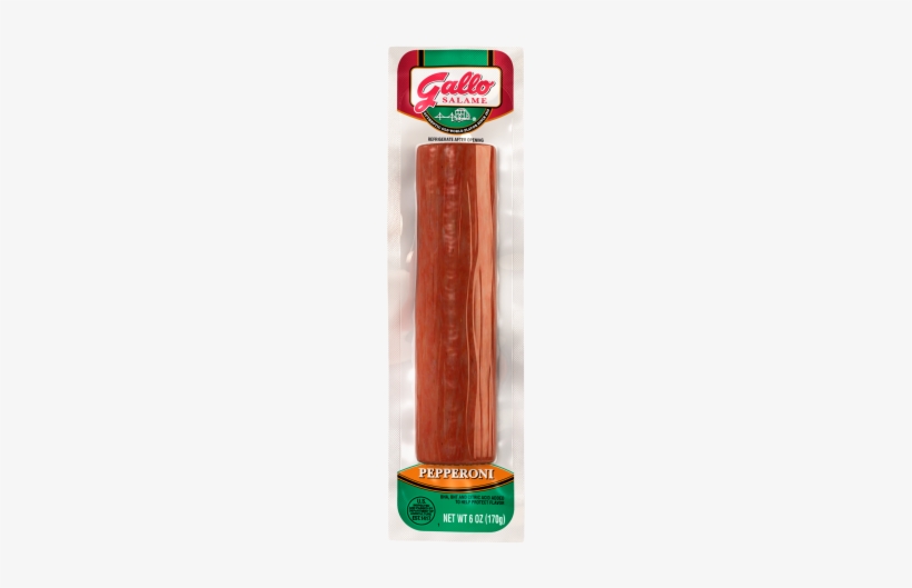 Gallo Pepperoni Stick - Gallo Salame, Peppered, Deli Thin Sliced - 6 Oz, transparent png download