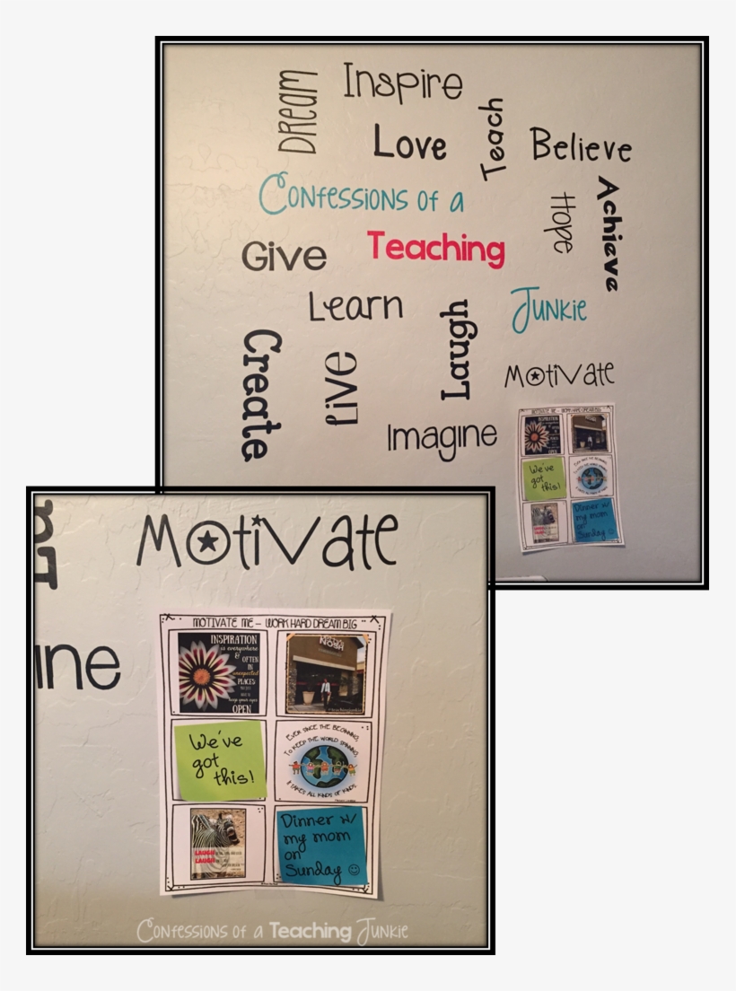 And Posted It On My Motivation Wall - Poster, transparent png download