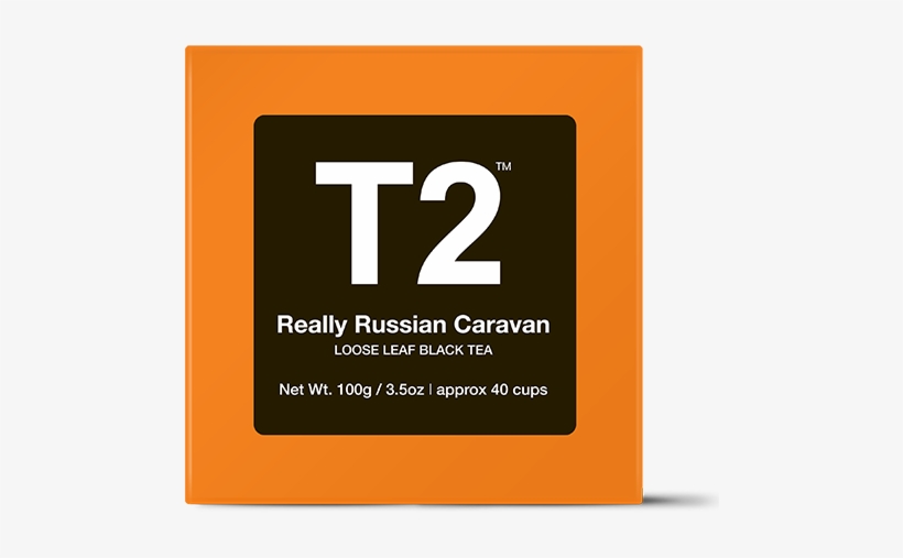 Really Russian Caravan Loose Leaf Gift Cube - T2 English Breakfast 25 Tea Bags, transparent png download